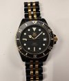 Gents Tag Heuer black coral II divers 1000 black and fggold circa 1986 model 980.029N | £950