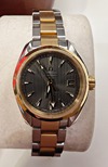 steel and gold ladies omega seamaster Aquaterra new retail �9900 our price �3700